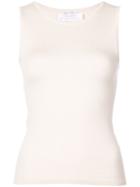 Oscar De La Renta Sleeveless Knit Top - Neutrals