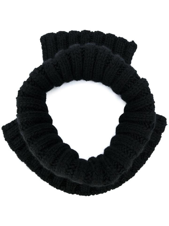 Marni - Stepped Scarf Collar - Men - Wool/alpaca - S, Black, Wool/alpaca