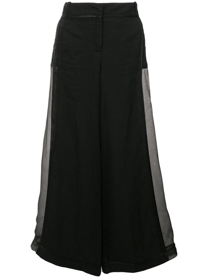 Andrea Ya'aqov Wide-leg Trousers - Black