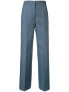 Jil Sander Wide Leg Tailored Trousers - Green