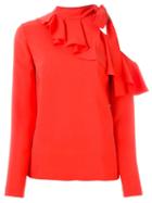 Emilio Pucci Tie-neck Ruffle Blouse