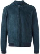 Herno - Zipped Jacket - Men - Cotton/leather/elastodiene/modal - 54, Blue, Cotton/leather/elastodiene/modal