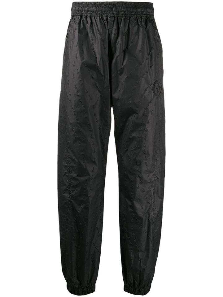 Off-white Textured Arrow Track Pants - Black