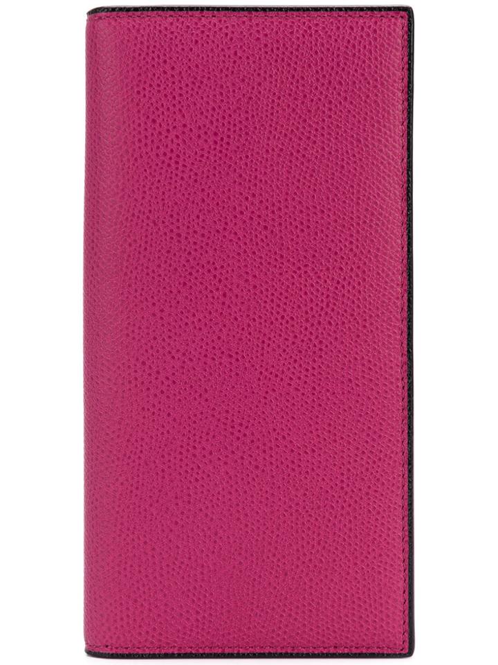 Valextra Bi-fold Cardholder Wallet - Pink & Purple