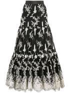 Alexis Tiered Lace Skirt - Black