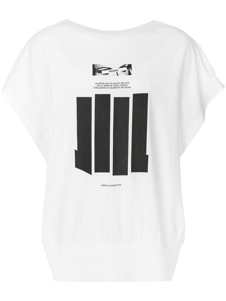Nil0s Bar Print T-shirt - White