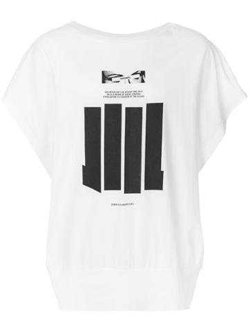 Nil0s Bar Print T-shirt - White