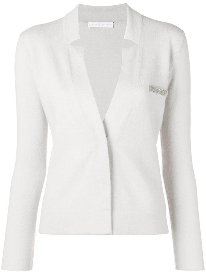 Fabiana Filippi Sequin Pocket Cardigan - Grey