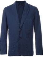 Paul Smith Jeans Two Button Blazer, Men's, Size: Large, Blue, Linen/flax/cotton/polyester