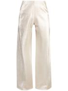 Rosetta Getty Wide-leg Trousers - Gold