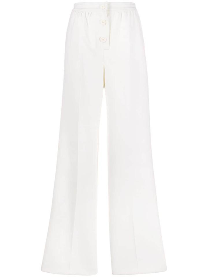 Courrèges High-rise Wide-leg Trousers - White