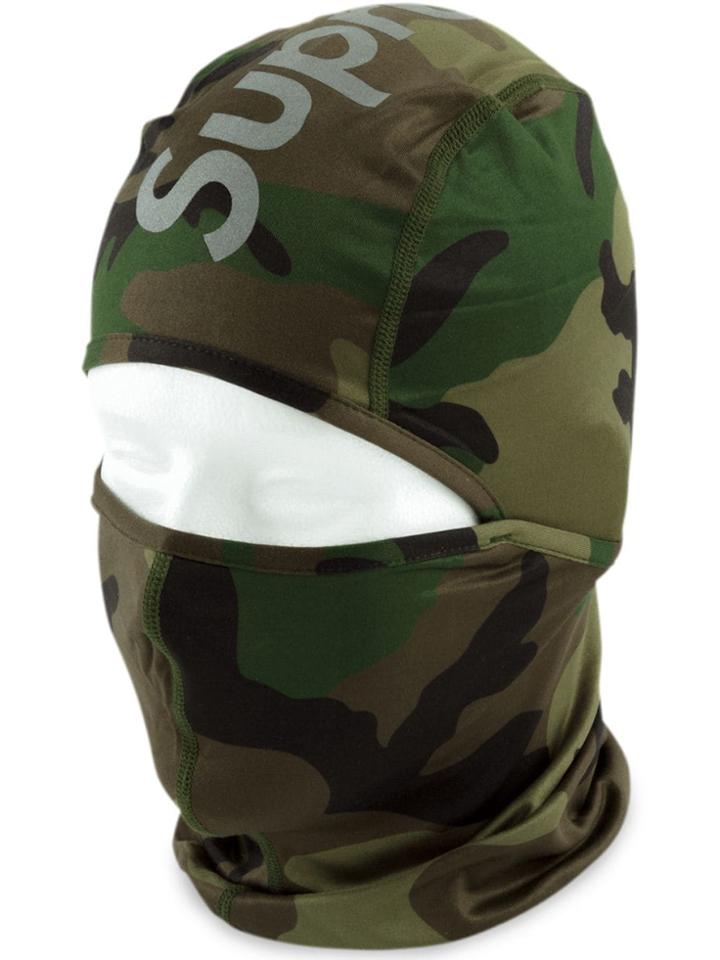 Supreme Reflective Logo Balaclava - Green