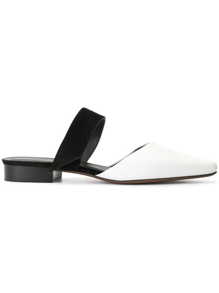 Neous Epi Colour-block Mules - White
