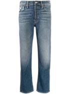 Mother Tomcat High-rise Straight Jeans - Blue