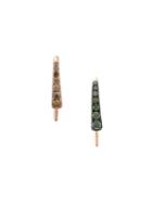 Adeesse Inlaid Diamond Earring Cuff - Metallic