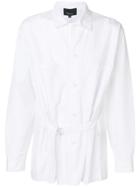 3.1 Phillip Lim Oversized Belted Painter's Shirt - White