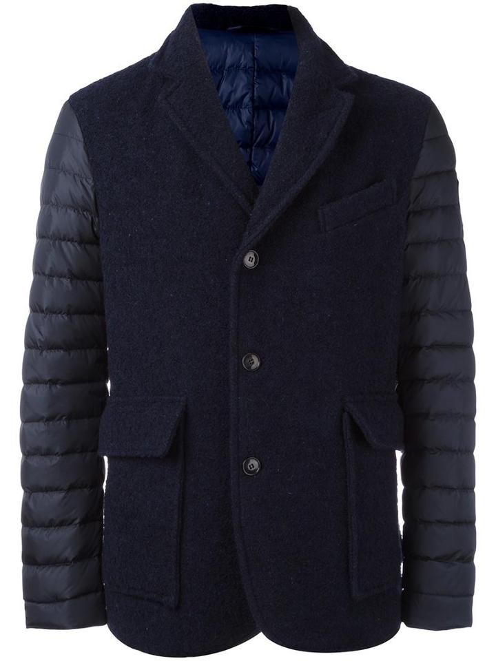 Rossignol Padded Sleeve Contrast Blazer, Men's, Size: 54, Blue, Wool/polyester/acrylic/feather Down