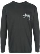 Stussy Long Sleeve Logo Top - Black