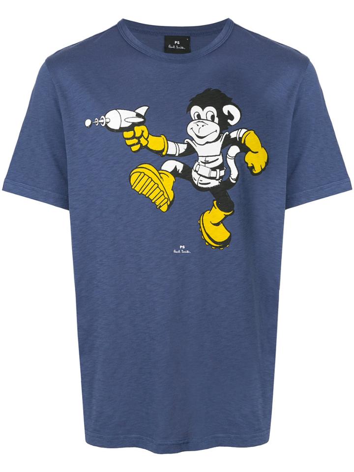 Ps By Paul Smith Monkey Ray Gun T-shirt - Blue