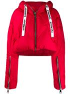 Khrisjoy Cropped Puffer Jacket - Red