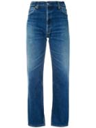 Re/done - Straight Jeans - Women - Cotton - 25, Blue, Cotton