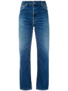 Re/done - Straight Jeans - Women - Cotton - 25, Blue, Cotton