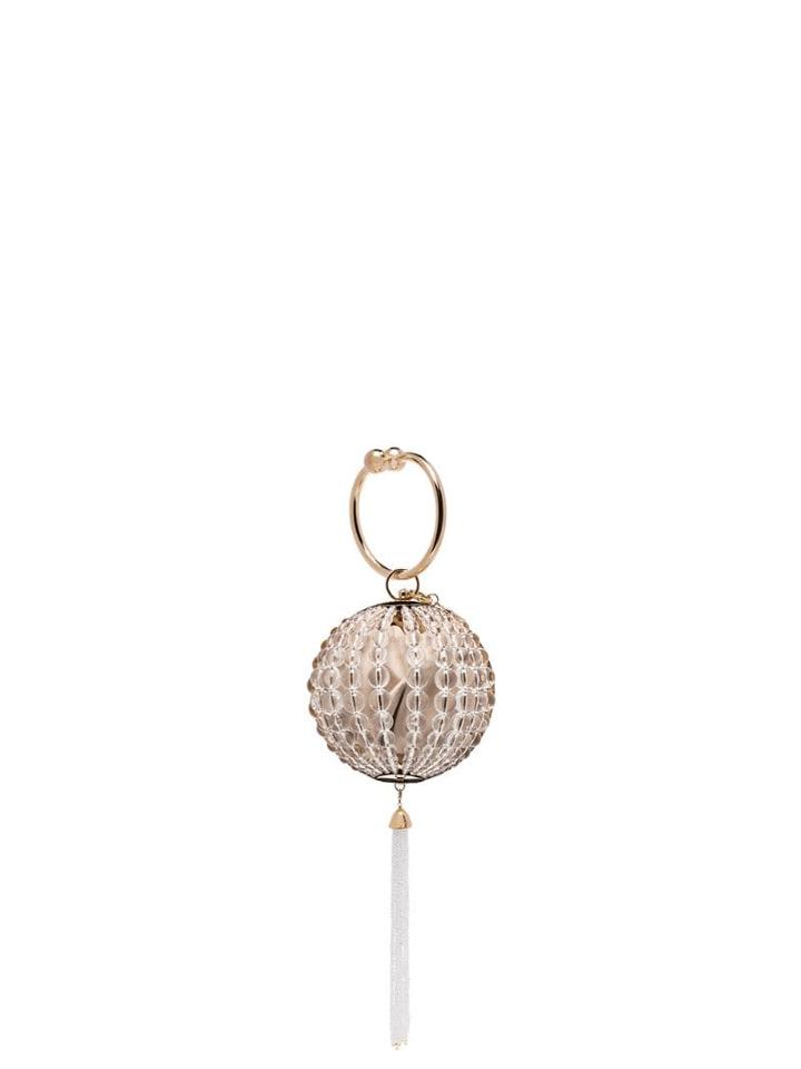 Rosantica Ginsberg Beaded Bracelet Bag - Metallic