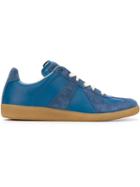 Maison Margiela Replica Sneakers, Women's, Size: 39, Blue, Leather/suede/rubber