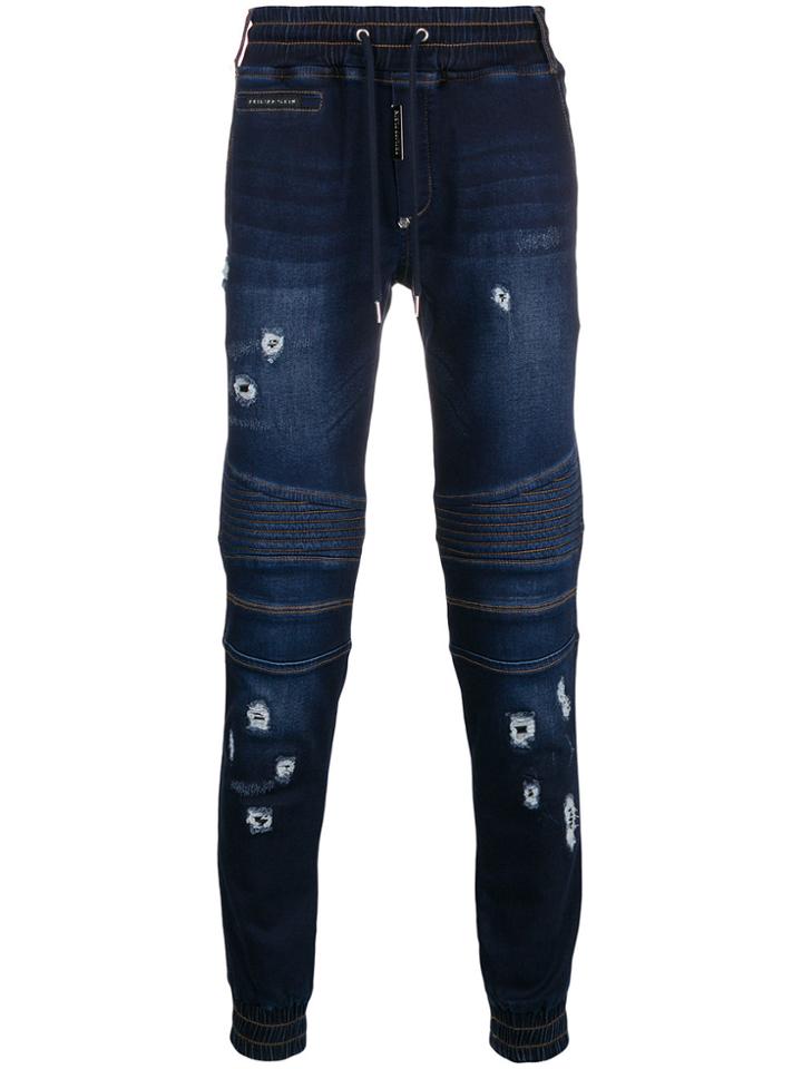 Philipp Plein Original Biker Joggers - Blue