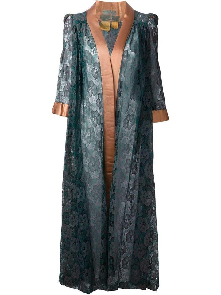 Biba Floral Lace Dressing Gown
