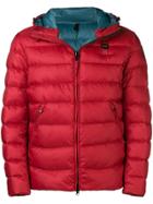 Blauer Logo Plaque Padded Coat - Red