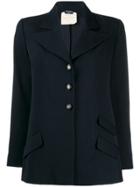 Chanel Pre-owned '1980s Buttoned Blazer - Blue