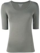 Majestic Filatures - Scoop Neck T-shirt - Women - Spandex/elastane/viscose - 1, Grey, Spandex/elastane/viscose