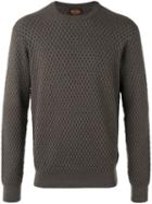 Tod's Woven Detail Jumper, Men's, Size: Small, Brown, Silk/merino