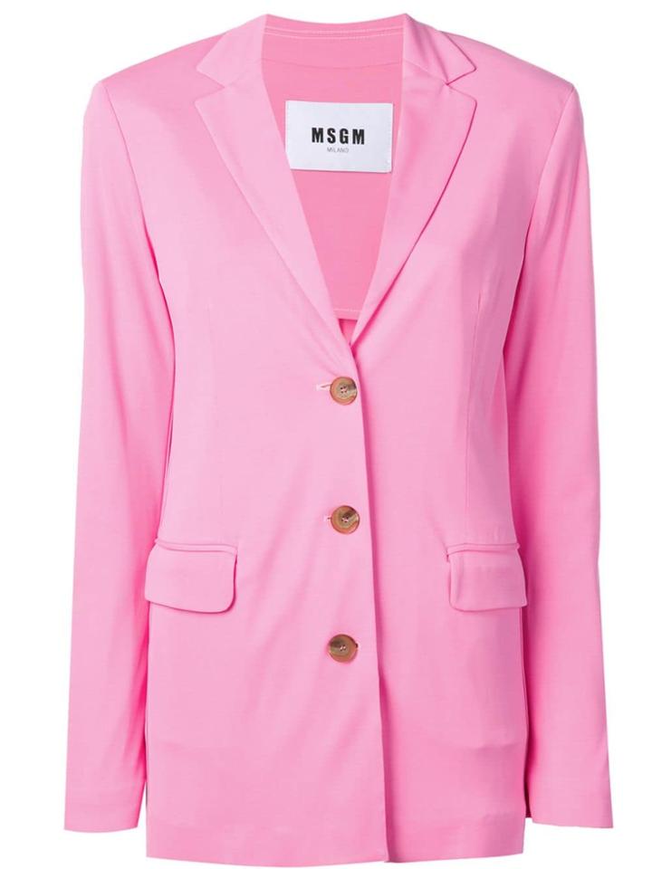 Msgm Single-breasted Blazer - Pink