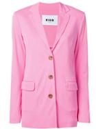 Msgm Single-breasted Blazer - Pink