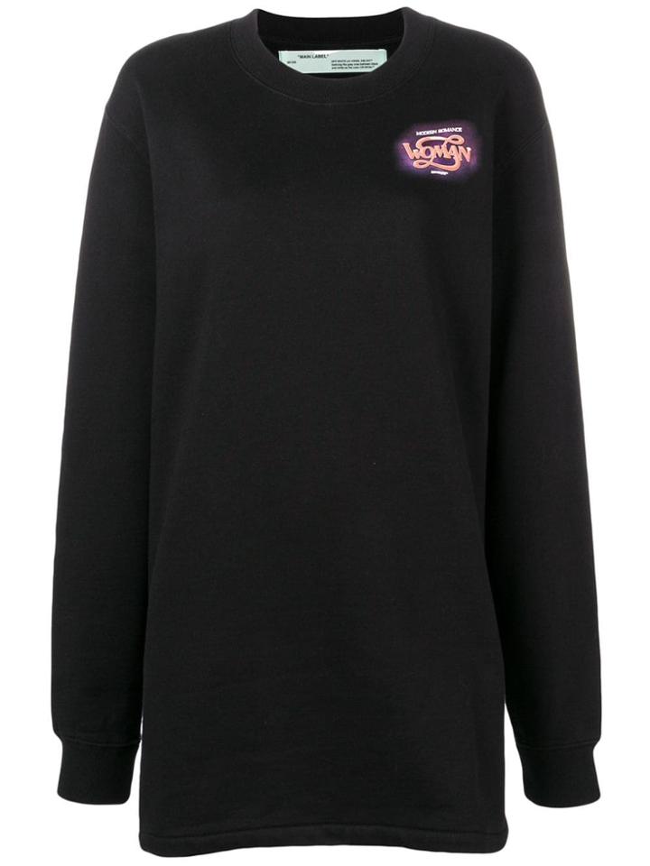 Off-white Woman Logo Sweater - Black