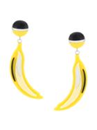 Prada Banana Clip On Earrings - Yellow & Orange
