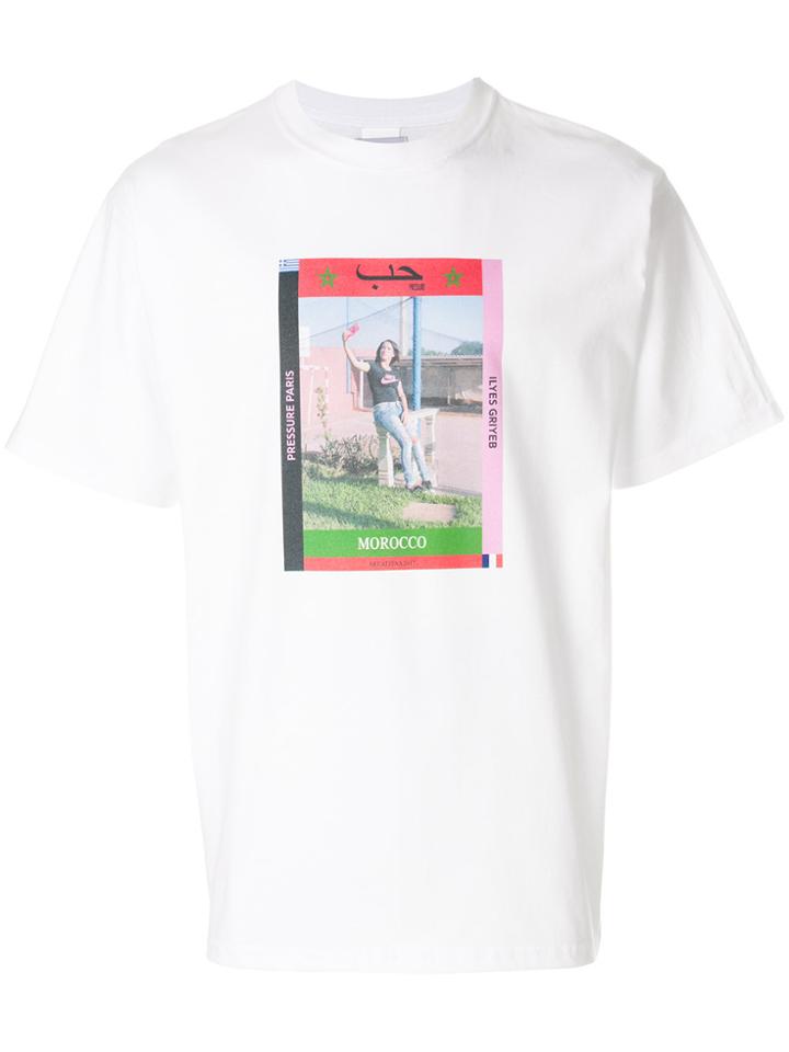 Pressure Girl Photo Print T-shirt - White