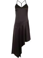 Halston Heritage Asymmetric Hem Dress - Black