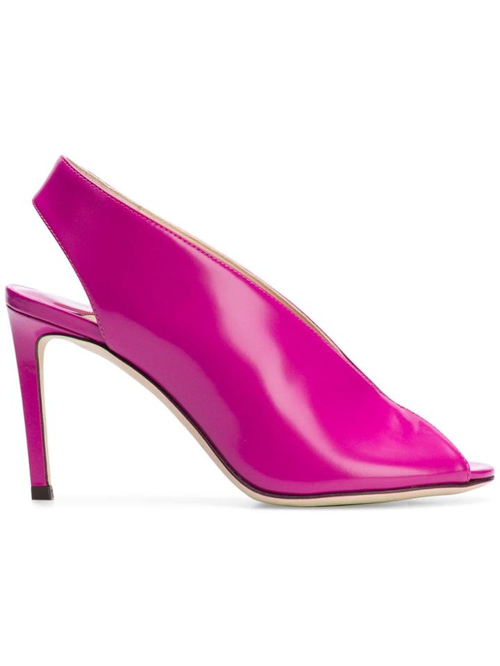 Jimmy Choo Shar 85 Bootie Sandals - Pink & Purple