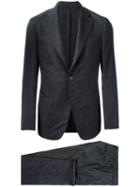 Borrelli Two-piece Suit, Men's, Size: 48, Black, Virgin Wool/cupro/viscose