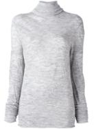Lost & Found Ria Dunn High Neck Jumper, Women's, Size: Medium, Grey, Polyamide/alpaca