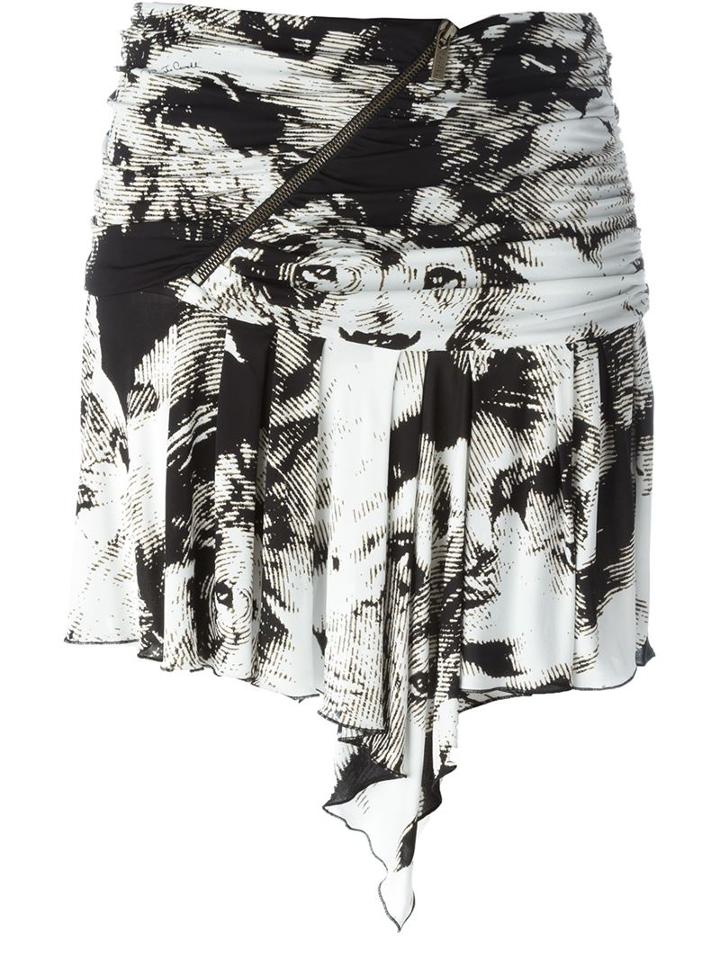 Roberto Cavalli Leopard Camouflage Skirt