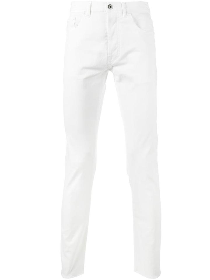 Valentino Slim-fit Jeans, Men's, Size: 30, White, Cotton/polyimide/spandex/elastane