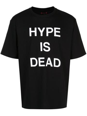 Clot Printed 'hype Is Dead' T-shirt - Black