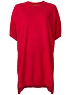 Mm6 Maison Margiela Oversized T-shirt Dress - Red