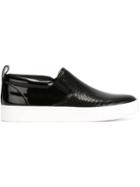Marc By Marc Jacobs Broom Skate Slip-on Sneakers, Women's, Size: 36, Black, Leather/rubber