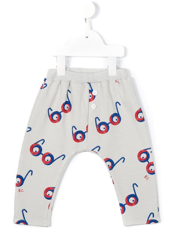 Bobo Choses Glasses Print Trousers, Infant Boy's, Size: 9-12 Mth, Grey