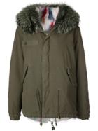 Mr & Mrs Italy Fur-trim Hooded Parka Coat - Green